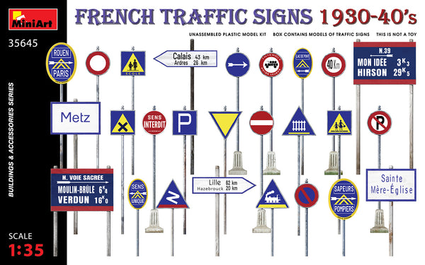 MiniArt 35645 1/35 French Traffic Signs 1930-40's