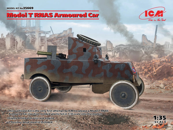 ICM 35669 1/35 Model T RNAS Armoured Car