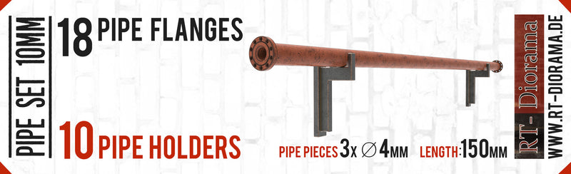 RT DIORAMA 35684 1/35 Pipe Set 4mm