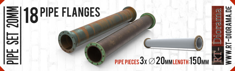 RT DIORAMA 35689 1/35 Pipe Set 20mm