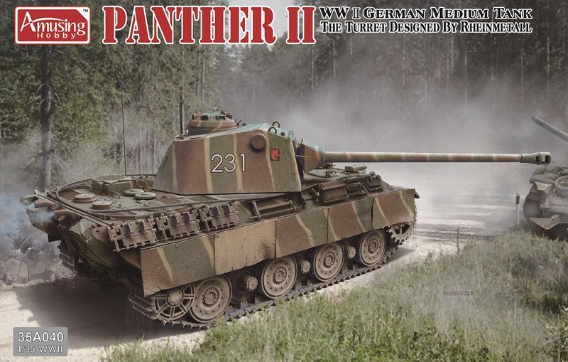 Amusing Hobby 35A040 1/35 Panther II Rheinmetall Turret