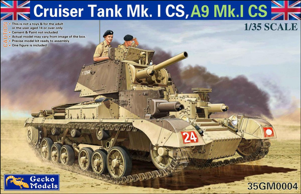 Gecko Models 35GM0004 1/35 Cruiser Tank Mk. I CS, A9 Mk.ICS