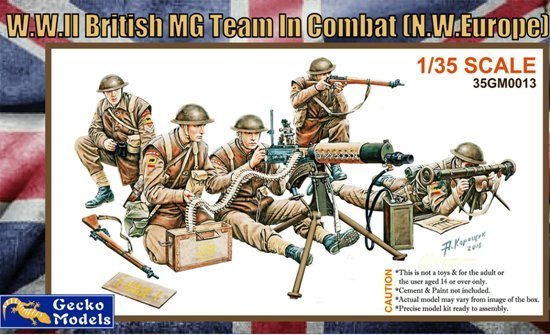 Gecko Models 35GM0013 1/35 WWII British MG Team in Combat