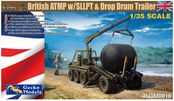 Gecko Models 35GM0018 1/35 British AMTP w/ SLLPT & Drop Drum Trailer