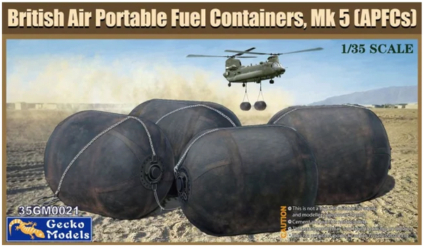 Gecko Models 35GM0021 1/35 British Air Portable Fuel Containers, MK. 5 (APFC)