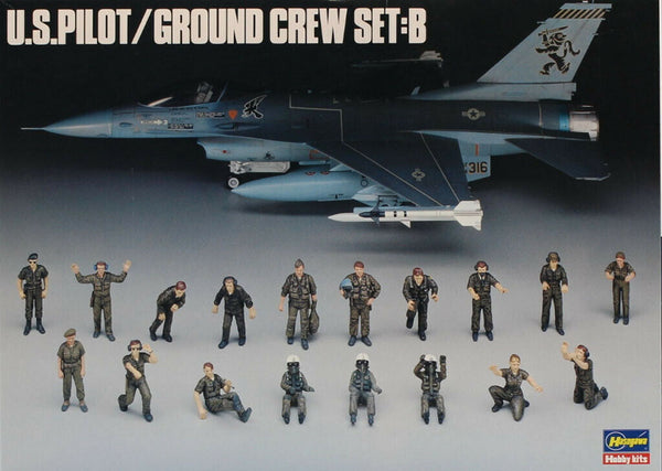 Hasegawa 36005 1/48 US Pilot & Ground Crew Set B