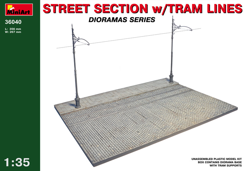 MiniArt 36040 1/35 Street Section w/Tram Line