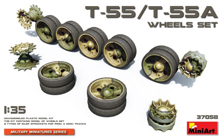 1/35 MiniArt 37058 T-55A Wheels Set