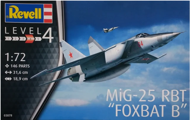 Revell 3878 1/72 mikoyan MiG-25 RBT "Foxbat B"