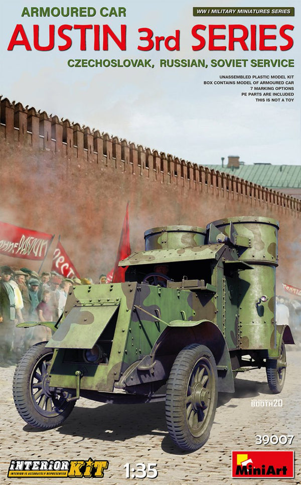 MiniArt 39007 1/35 Austin Armoured Car 3rd Series - Czechoslovak/Russian/Soviet Service - Interior Kit