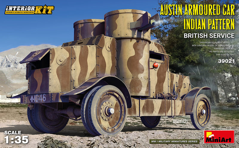 MiniArt 39021 1/35 Austin Armoured Car Indian Pattern- British Service. Interior Kit