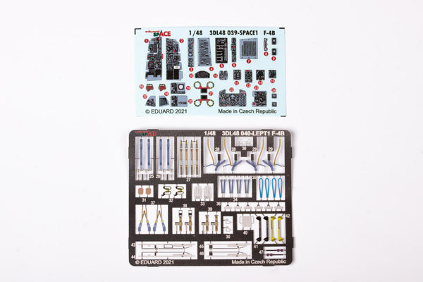 Eduard 3DL48040 1/48 F-4B Phantom II Space-3D Decals + Etched Parts