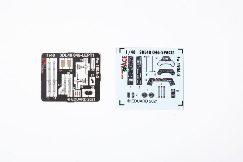 Eduard 3DL48046 1/48 Focke-Wulf Fw-190A-3 Space-3D Decals + Etched Parts