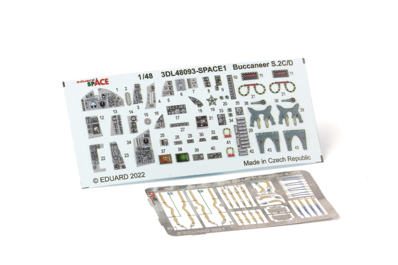 Eduard 3DL48093 1/48 Buccaneer S.2C/ D Space 3D Decals + Etched Parts