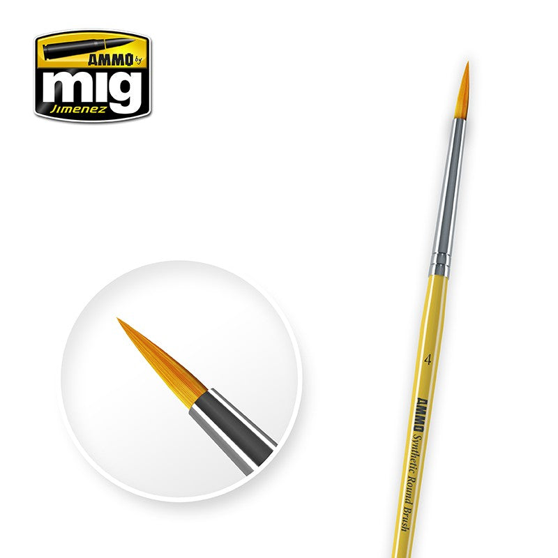 AMMO by Mig 8615 4 Synthetic Round Brush