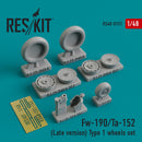 Res/Kit 480151 1/48 Fw190/Ta-152 (Late Version) Type 1 Wheel Set
