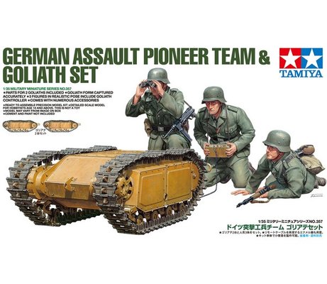 Tamiya 35357 1/35 German Assault Pioneer Team + Goliath Set