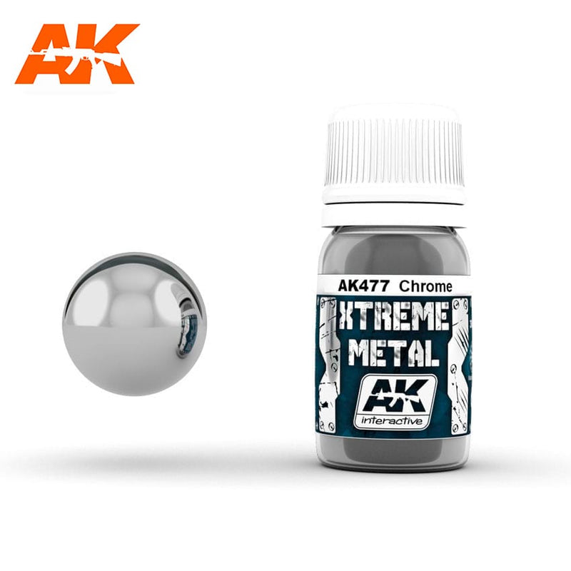 AK Interactive 477: Xtreme Metal Chrome  30ml