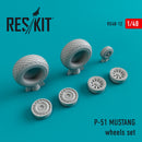 Res/Kit 480012 1/48  P-51 Mustang Wheel Set