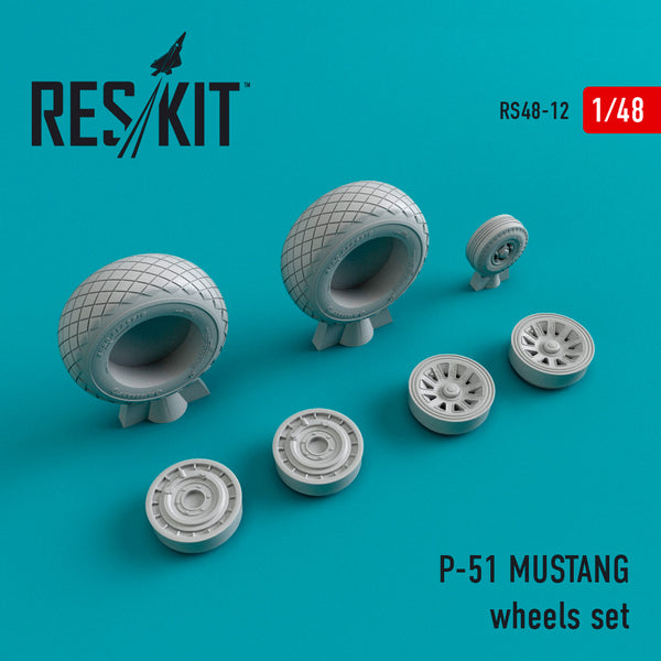 1/48 Res/Kit 480012 P-51 Mustang Wheel Set