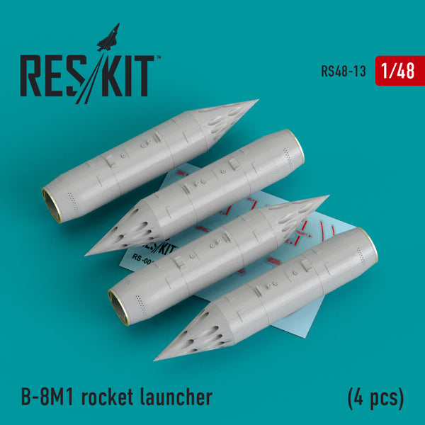 1/48 Res/Kit 480013 B-8M1 Rocket Launcher (4 pcs)