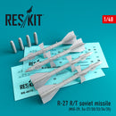 Res/Kit 480015 1/48  R-27 R/T Soviet Missile (4 pcs)