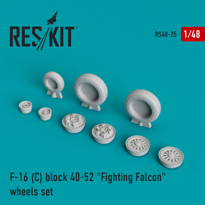 1/48 Res/Kit F-16C Block 40-52 "Fighting Falcon" Wheel Set