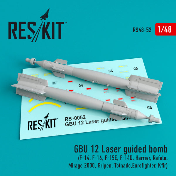 1/48 Res/Kit 480052 GBU-12 Bomb (2 pcs)
