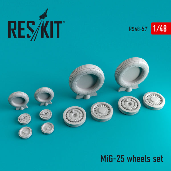 1/48 Res/Kit 480057 MiG-25 Wheel Set