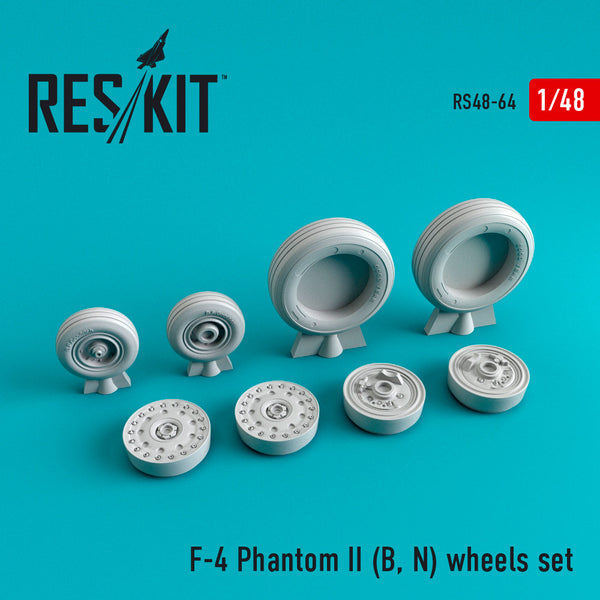 1/48 Res/Kit 480064 F-4 Phantom II (B/N) "Phantom" Wheel Set