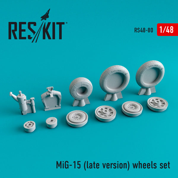 1/48 Res/Kit 480080 MiG-15 (Late Version) Wheel Set
