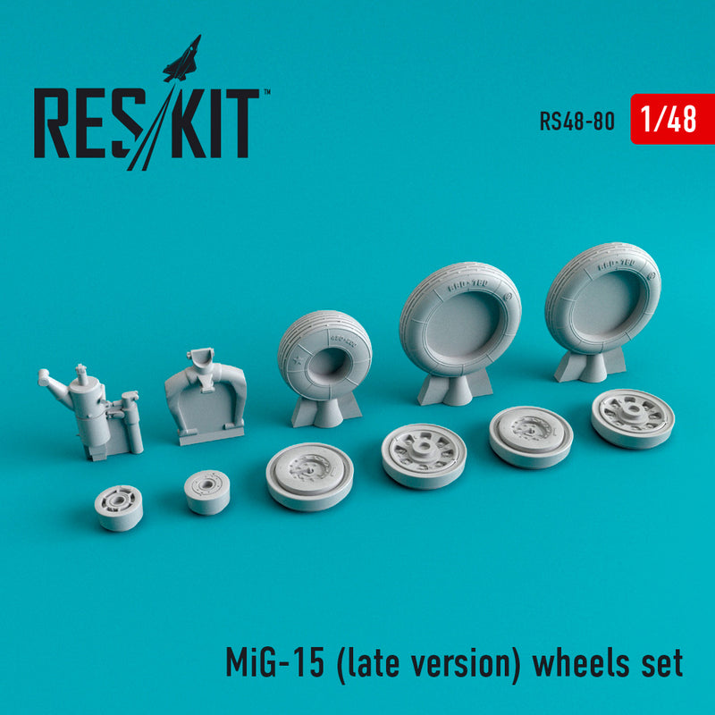 Res/Kit 480080 1/48 MiG-15 (Late Version) Wheel Set