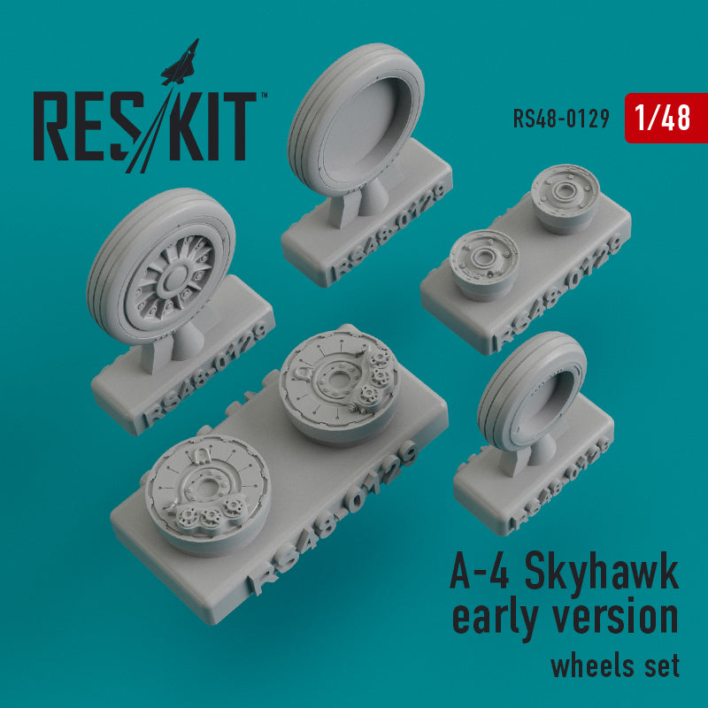 1/48 Res/Kit 480129 A-4 Skyhawk Early Version Wheel Set