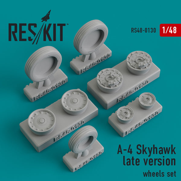 1/48 Res/Kit 480130 A-4 Skyhawk Late Version Wheel Set