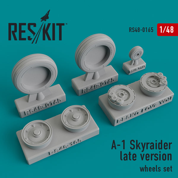 1/48 Res/Kit 480165 A-1 Skyraider Late Version Wheel Set