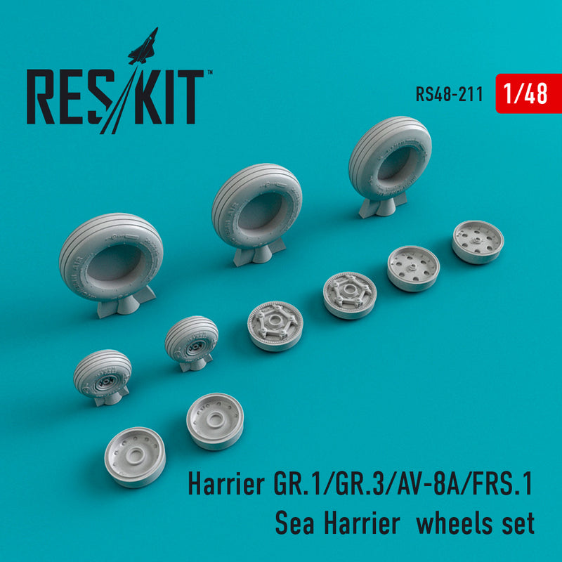 1/48 Res/Kit 480211 Harrier GR.1/GR.3/AV-8A/FRS.1 Wheel Set