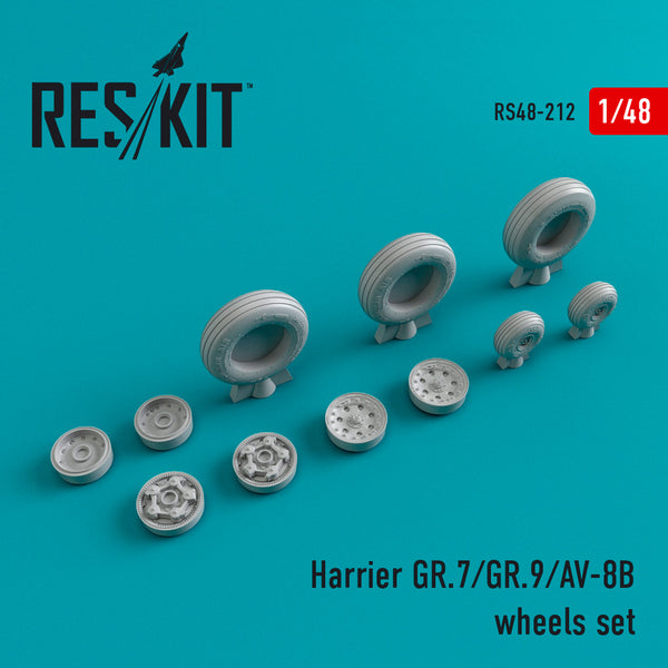 1/48 Res/Kit 480212 Harrier GR.7/GR.9/AV-8B Wheel Set