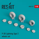 Res/Kit 480221 1/48 P-38 Lightning Type 2 Wheel Set