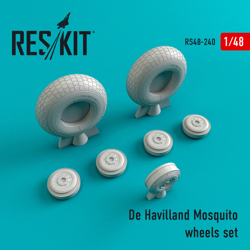 Res/Kit 480240 1/48 De Havilland Mosquito Wheel Set