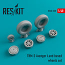 Res/Kit 480230 1/48 TBM-3 Avenger Land Based Wheel Set