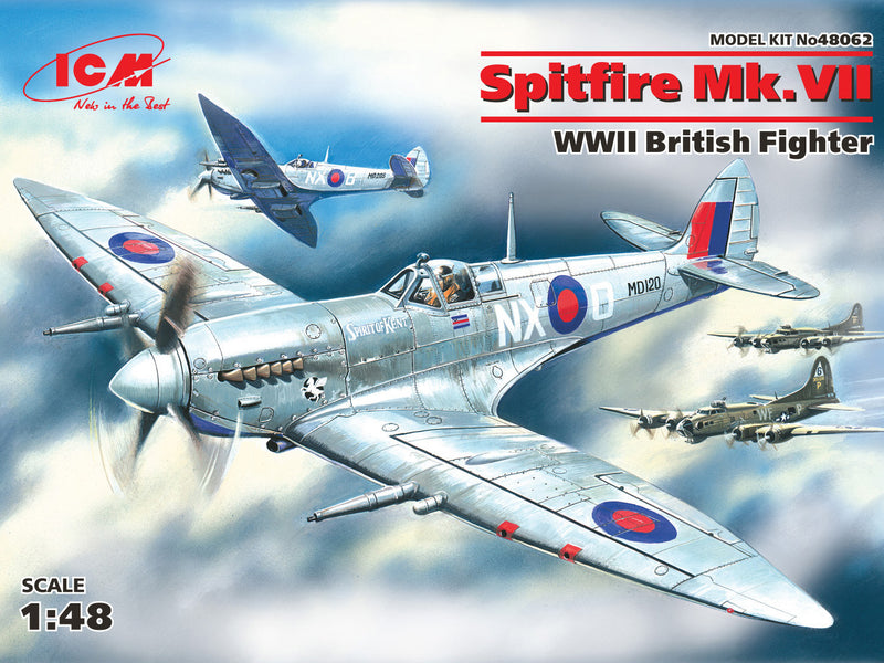 ICM 48062 1/48 Spitfire Mk. VII WWII British Fighter