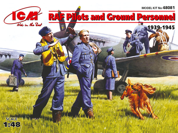ICM 48081 1/48 RAF Pilots and Ground Personnel (1939-1945)