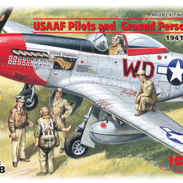 ICM 48083 1/48 USAAF Pilots and Ground Personnel (1941-1945)