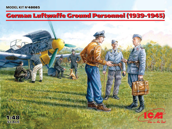 ICM 48085 1/48 German Luftwaffe Ground Personnel (1939-1945)