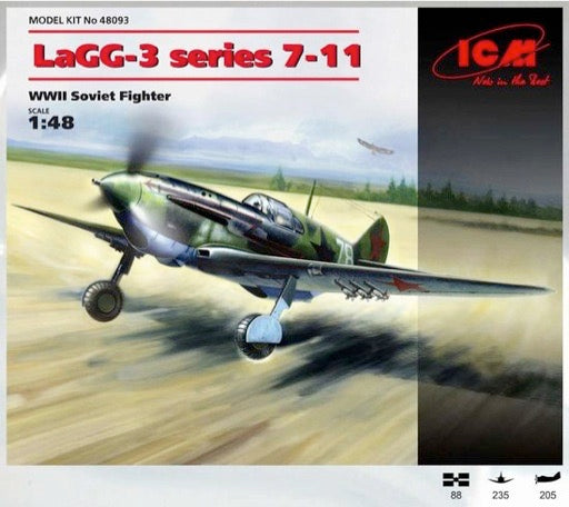 1/48 ICM 48093 LaGG-3 Series &-11 WWII Soviet Fighter