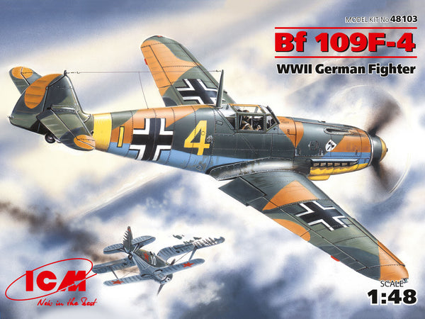 ICM 48103 1/48 Bf-109 F-4, WWII German Fighter