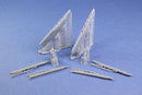 PHASE HANGAR 48128 1/48 F-4 Phantom Wing Pylons (USAF Style) Including Flightline Resin LAU-105 Rails for Zoukei Mura