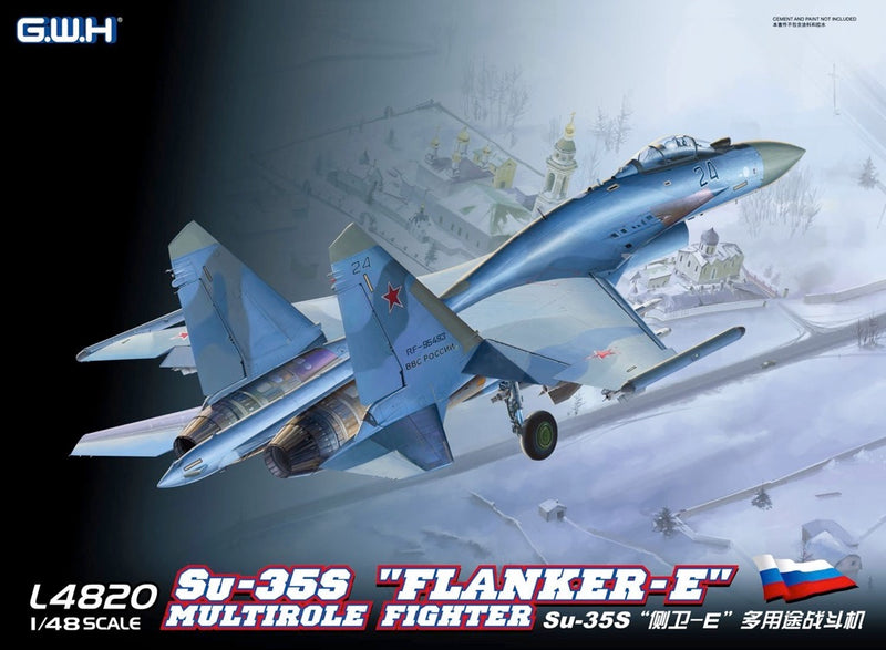 Great Wall Hobby L4820 1/48 SU-35S Flanker-E Multirole Fighter