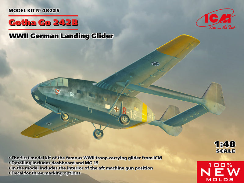 ICM 48225 1/48 Gotha Go 242B, Landing Glider