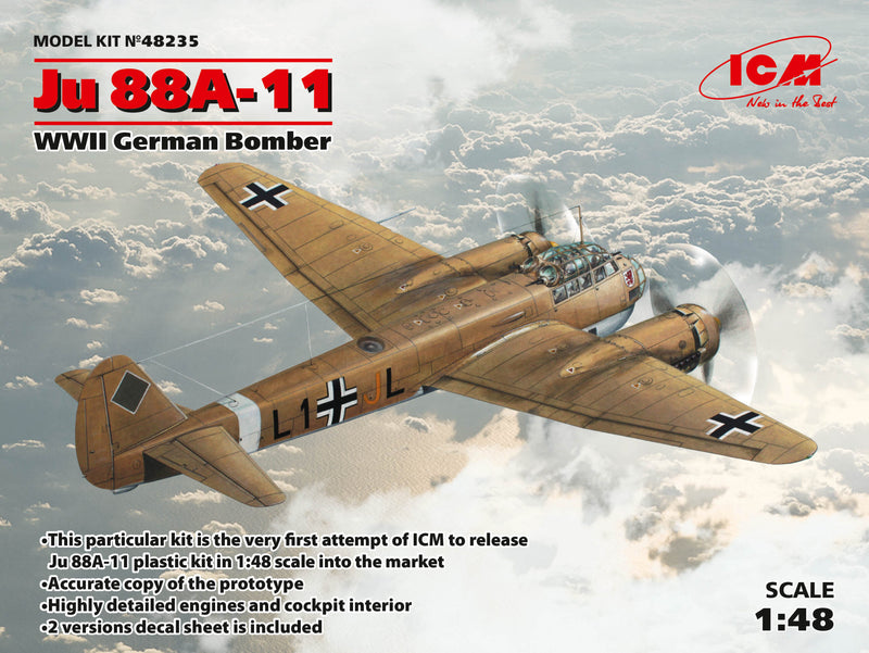 ICM 48235 1/48 Ju 88A-11, German Bomber